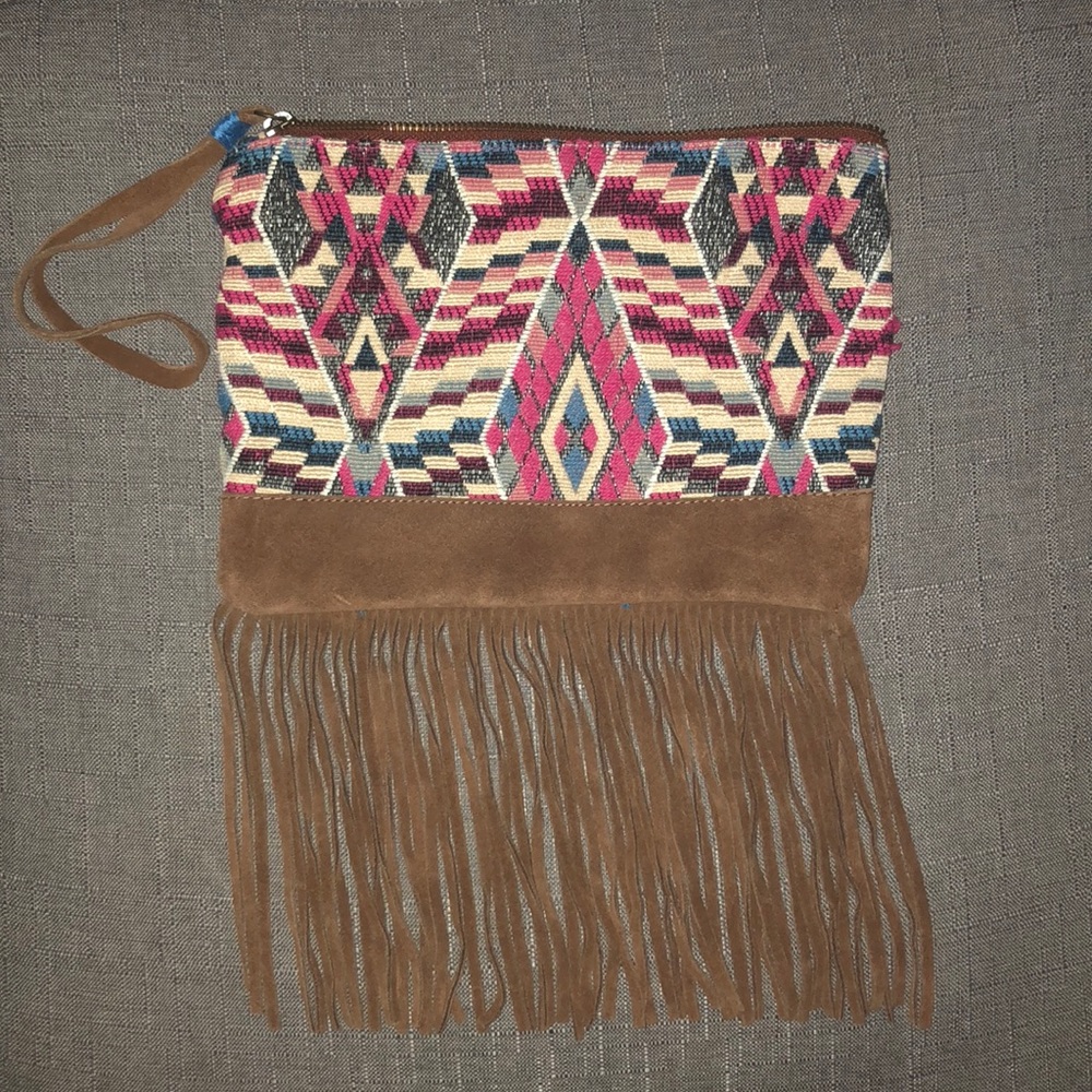 American Eagle fringe purse
